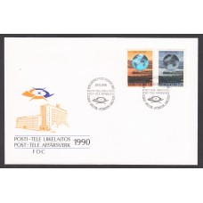 Finlandia Sobre Primer Dia FDC Yvert 1064/1065 - Matasello Helsinki 1990