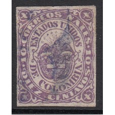 Colombia Correo 1868 Yvert 42 usado Escudo