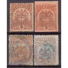 Colombia Correo 1895 Yvert 109/12 usado