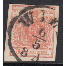 Austria Correo 1850 Yvert 3 usado