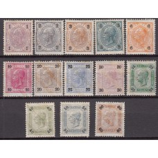 Austria Correo 1899-1902 Yvert 65/76 * Mh