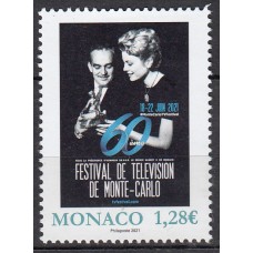 Monaco - Correo 2021 Yvert 3276 ** Mnh  Festival de Televisión