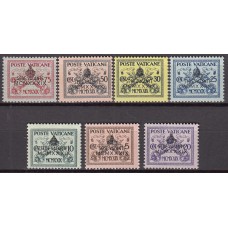 Vaticano Correo 1939 Yvert 85A/85G **/* Mnh/Mh 85C x Mh