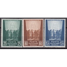 Vaticano Correo 1943 Yvert 102/104 ** Mnh