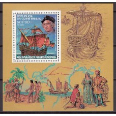 Guinea Bissau Hojas Yvert 30 ** Mnh Cristobal Colon - Descubrimiento de America - Barcos