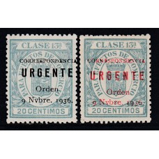 Locales Patrióticos Burgos 1936 Edifil 50/1 ** Mnh