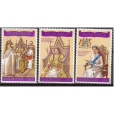 Mauricio Correo Yvert 429/31 ** Mnh 25 Aniversario Coronación Isabel II