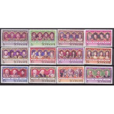 San Vicente Correo Yvert 458/69 ** Mnh 25 Aniversario Coronación de Isabel II