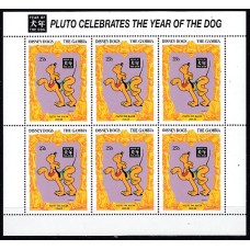 Gambia - Correo 1994 Yvert 1583 mini pliego ** Mnh Walt Disney