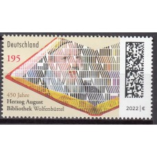 Alemania Federal Correo 2022 Yvert 3462 ** Mnh 450 Años Biblioteca Herzog August