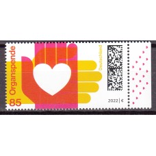 Alemania Federal Correo 2022 Yvert 3473 ** Mnh Donación de Organos - Medicina