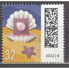 Alemania Federal Correo 2022 Yvert 3482 ** Mnh De Carta Perla