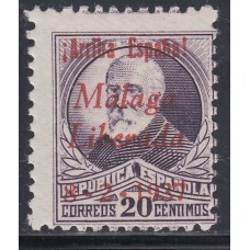 Locales Patrióticos Málaga 1937 Edifil 15 ** Mnh