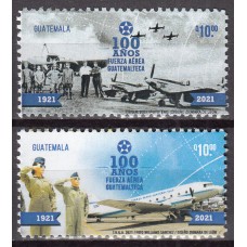 Guatemala - Correo Yvert 770/71 ** Mnh 100 Años Fuerza Aerea - Avion