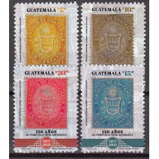 Guatemala - Correo Yvert 772/75 ** Mnh Aniversario 150 Años Primeros Sellos