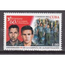 Cuba Correo 2021 Yvert 6019 ** Mnh 60 Aniversario de la Campaña de Alfabetización