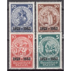 Alemania Imperio Correo 1933 Yvert 479/82 * Mh