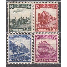 Alemania Imperio Correo 1935 Yvert 539/42 */(*) Mh/ Mng Trenes