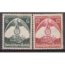 Alemania Imperio Correo 1935 Yvert 545/46 (*) Mng