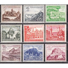 Alemania Imperio Correo 1939 Yvert 654/62 * Mh Castillos  y Monumentos