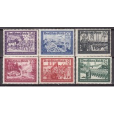 Alemania Imperio Correo 1941 Yvert 697/702 * Mh  Pequeñas Sombras del Tiempo