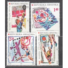 Croacia Correo 1997 Yvert 398/401 ** Mnh Juegos Olimpicos de Barcelona - Deportes