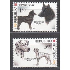 Croacia Correo 2001 Yvert 549/50 ** Mnh Fauna - Perros