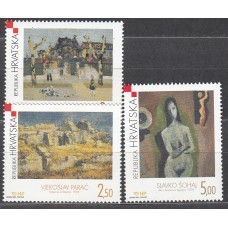 Croacia Correo 2001 Yvert 557/59 ** Mnh Arte Croata