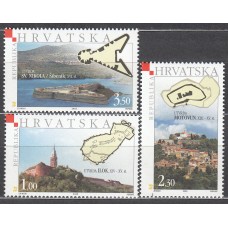 Croacia Correo 2005 Yvert 692/94 ** Mnh Fortalezas