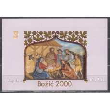 Croacia Correo 2000 Yvert 526 Carnet ** Mnh Navidad