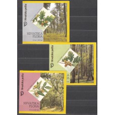 Croacia Correo 2002 Yvert 580/82 Carnet ** Mnh Flores