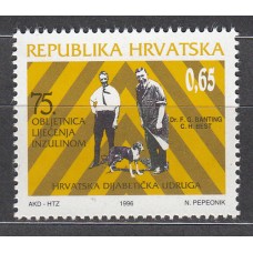 Croacia Beneficencia Yvert 63 ** Mnh Descubrimiento de la Insulina - Medicina