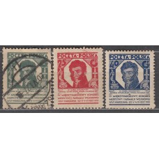 Polonia Correo 1927 Yvert 336/38 */usado  Mh/usado