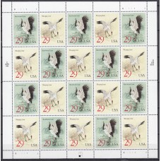 Estados Unidos - Correo 1994 Yvert 2281/2 min pliego ** Mnh Fauna aves