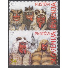 Eslovenia Correo 2000 Yvert 259/60 ** Mnh Mascaras