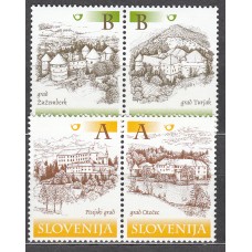 Eslovenia Correo 2000 Yvert 291/94 ** Mnh Castillos