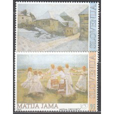 Eslovenia Correo 2002 Yvert 373/74 ** Mnh Pinturas