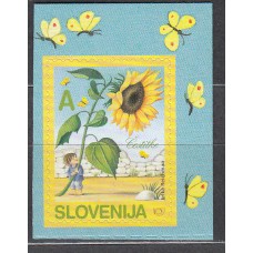 Eslovenia Correo 2005 Yvert 473a ** Mnh Flores