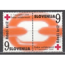 Eslovenia Beneficencia Yvert 18A/B ** Mnh Cruz Roja