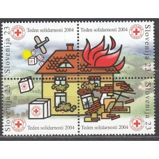 Eslovenia Beneficencia Yvert 31/34 ** Mnh Cruz Roja