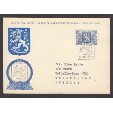 Finlandia Tarjetas Maximas Yvert 467 - Matasello Helsinki 1957