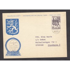 Finlandia Tarjetas Maximas Yvert 471 - Matasello Pori 1958