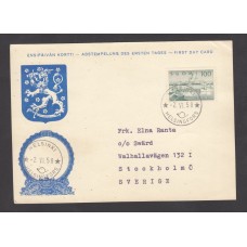 Finlandia Tarjetas Maximas Yvert 475 - Matasello Helsinki 1958