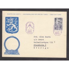 Finlandia Tarjetas Maximas Yvert 482 - Matasello Borga Porvoo 1959