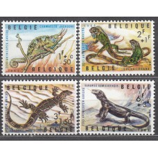 Belgica Correo 1965 Yvert 1344/47 ** Mnh Fauna - Lagartos