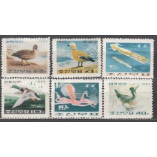 Corea del Norte Correo 1966 Yvert 645/50 ** Mnh Fauna