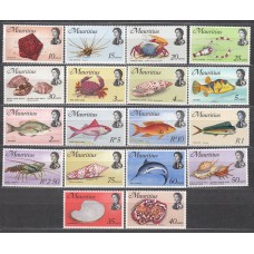 Mauricio Correo Yvert 329/46 ** Mnh Fauna Marina - Peces - Conchas