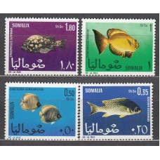 Somalia Correo Yvert 76/79 ** Mnh  Fauna - Peces