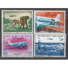 Somalia Correo Yvert 35/36+A,30/1 ** Mnh Fauna - Aviones
