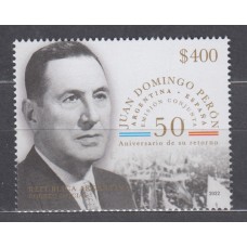 Argentina Correo 2022 Yvert 3297 ** Mnh Perón - Emisión Conjunta con España